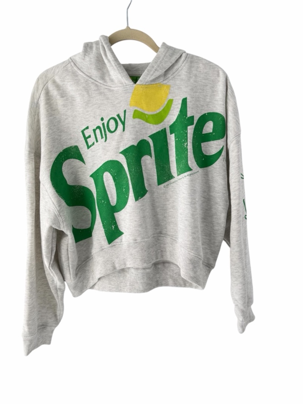 Sprite Branded Gray Hoodie Sweatshirt Women’s Sz S